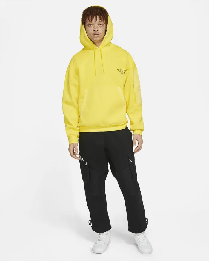 Men Nike Hoodies And Sweatshirts Jordan 23 Engineered Opti Yellowblack