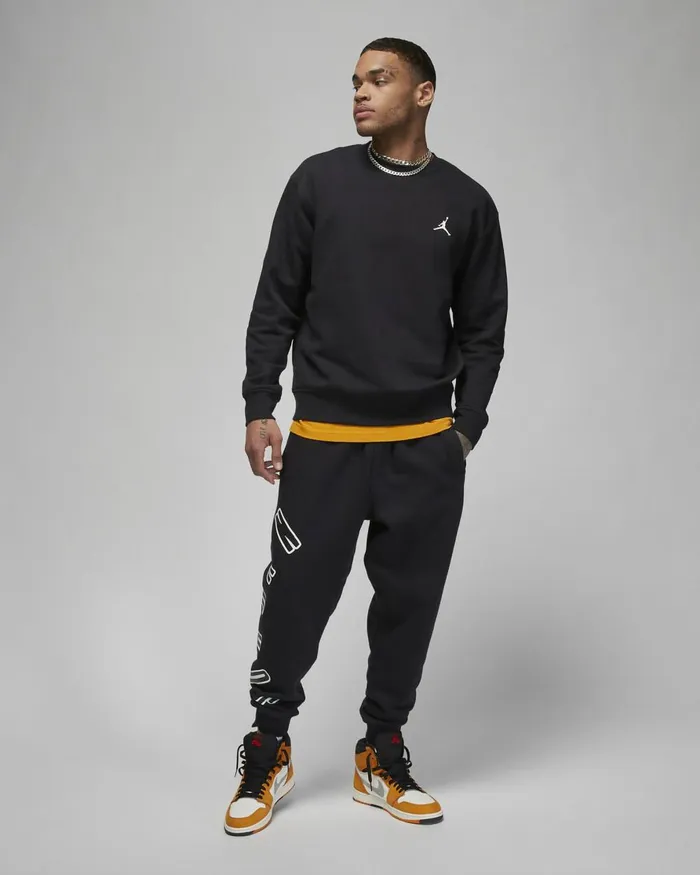 Men Nike Hoodies And Sweatshirts Jordan Flight MVP Blacksail