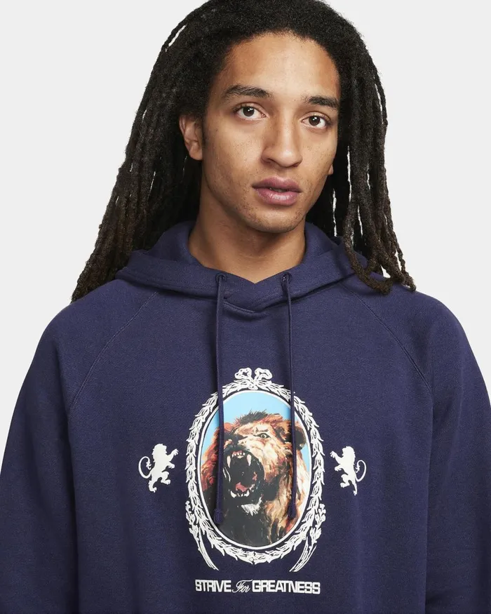 Men Nike Hoodies And Sweatshirts LeBron Purple Inkheatherphantom