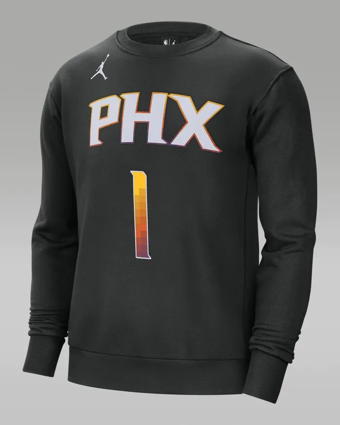 Men Nike Hoodies And Sweatshirts Phoenix Suns Courtside Statement Edition Black