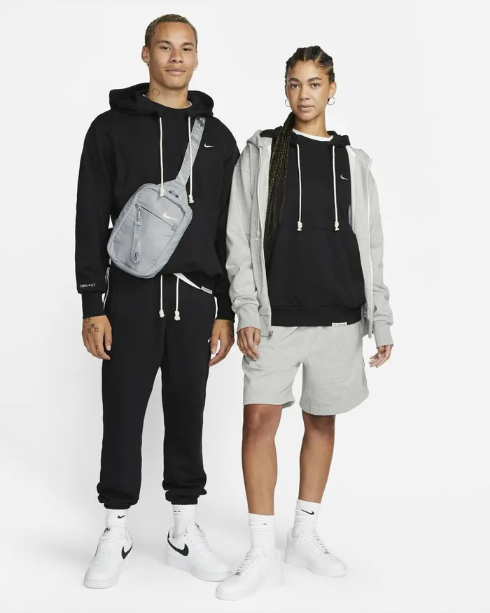 Men Nike Hoodies And Sweatshirts Standard Issue Blackpale Ivory