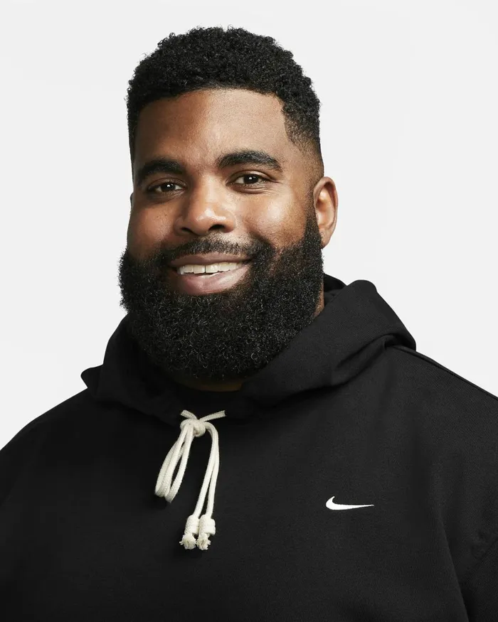 Men Nike Hoodies And Sweatshirts Standard Issue Blackpale Ivory