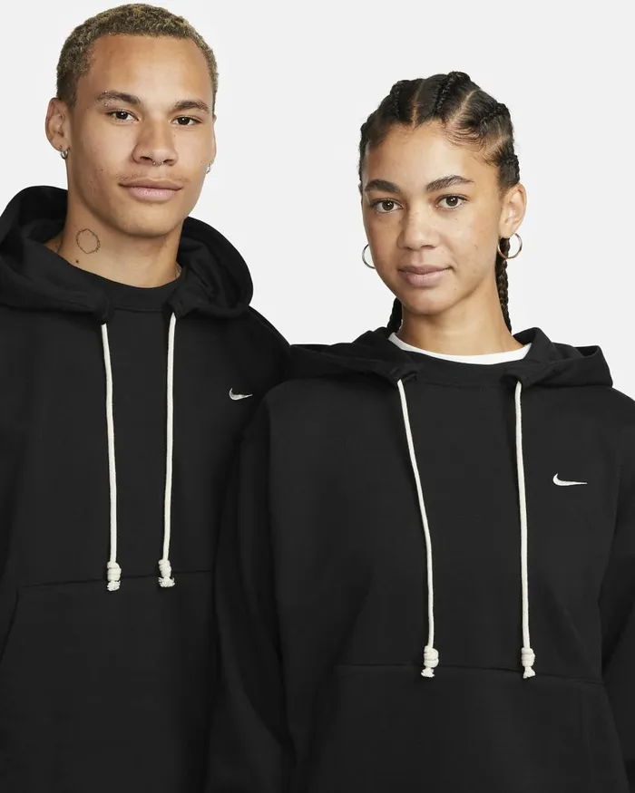 Men Nike Hoodies And Sweatshirts Standard Issue Blackpale Ivory