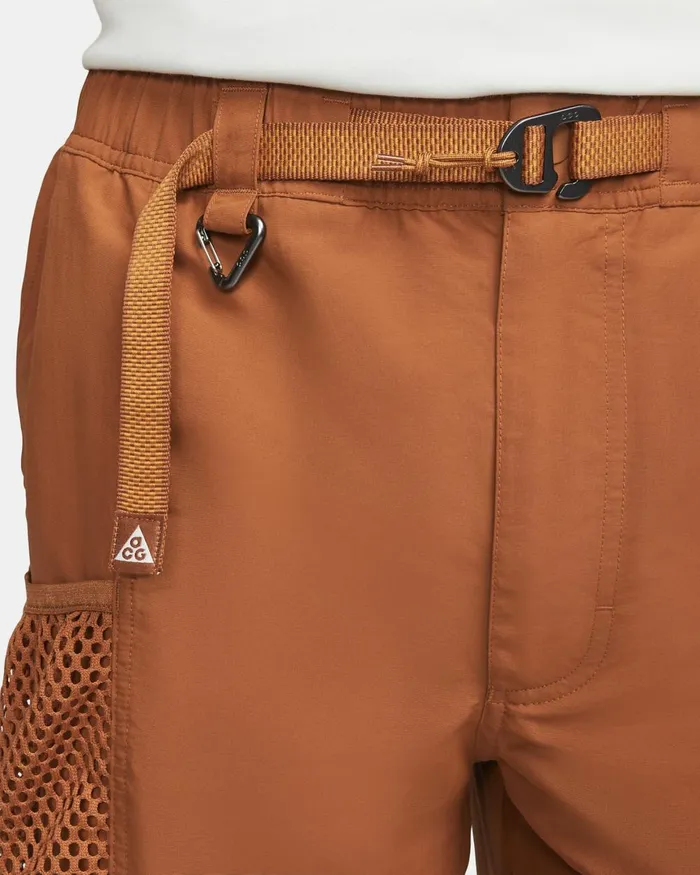 Men Nike Shorts ACG 039Snowgrass039 Dark Russetmonarchsummit White