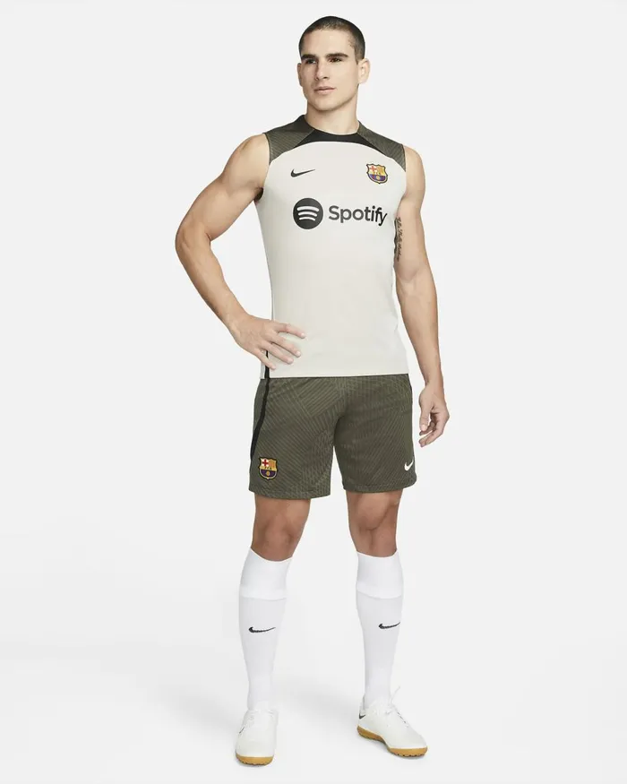 Men Nike Shorts FC Barcelona Strike Sequoiablackwhite