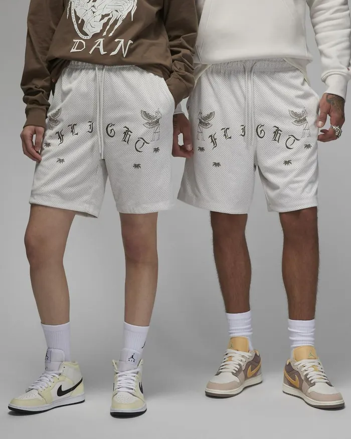 Men Nike Shorts Jordan Artist Series By Umar Rashid Phantompalomino