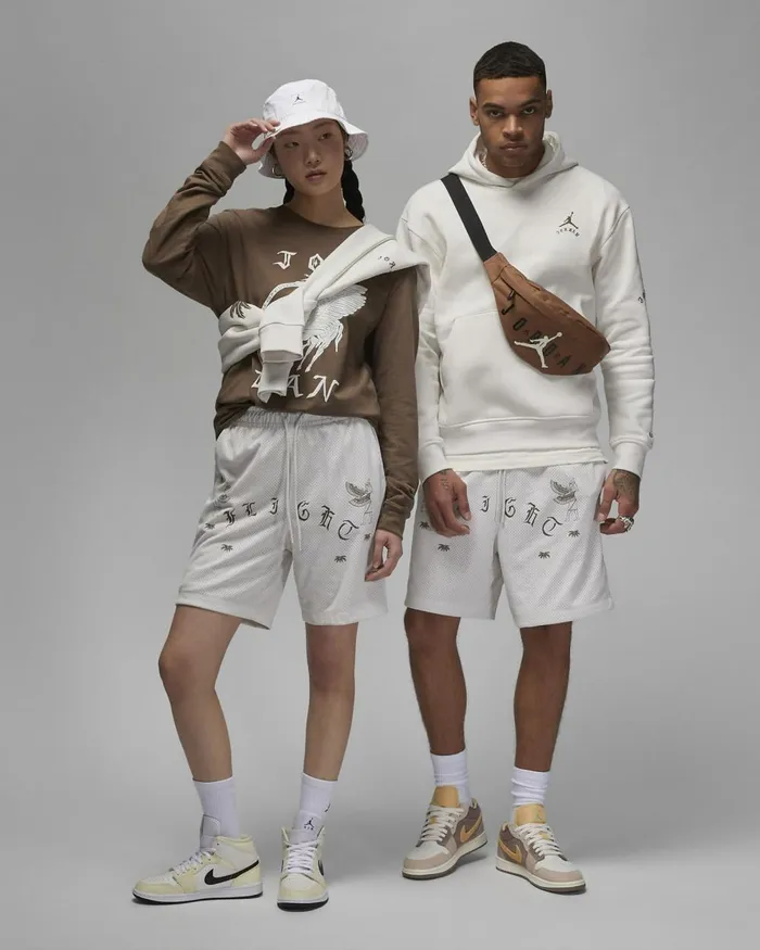 Men Nike Shorts Jordan Artist Series By Umar Rashid Phantompalomino