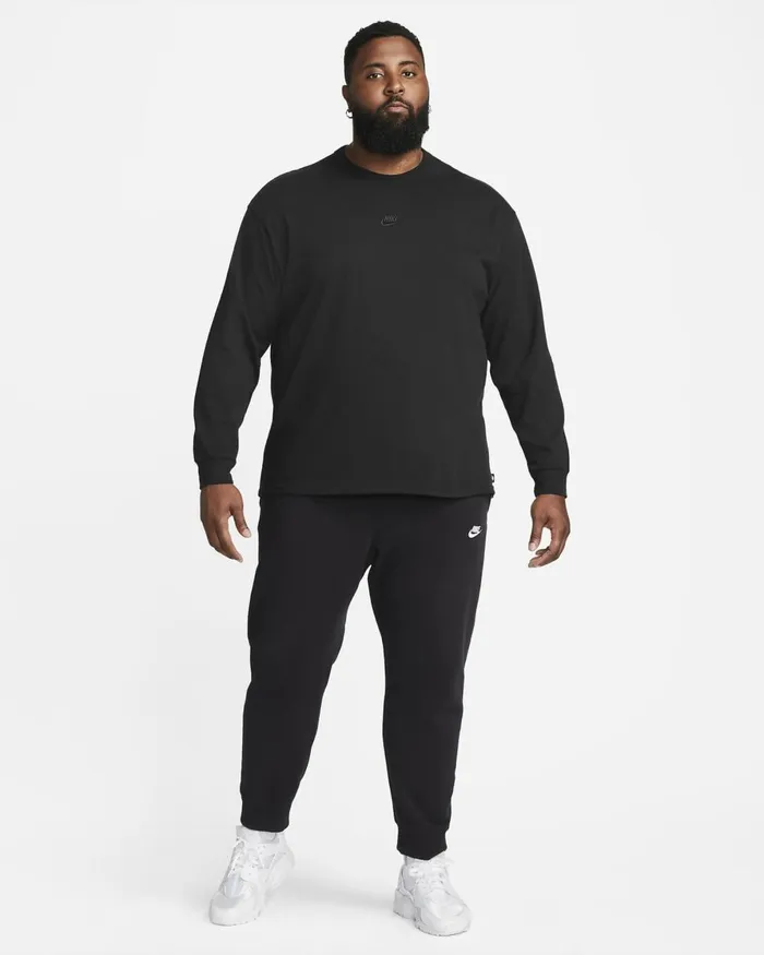 Men Nike Tops And TShirts Sportswear Premium Essentials Blackblack