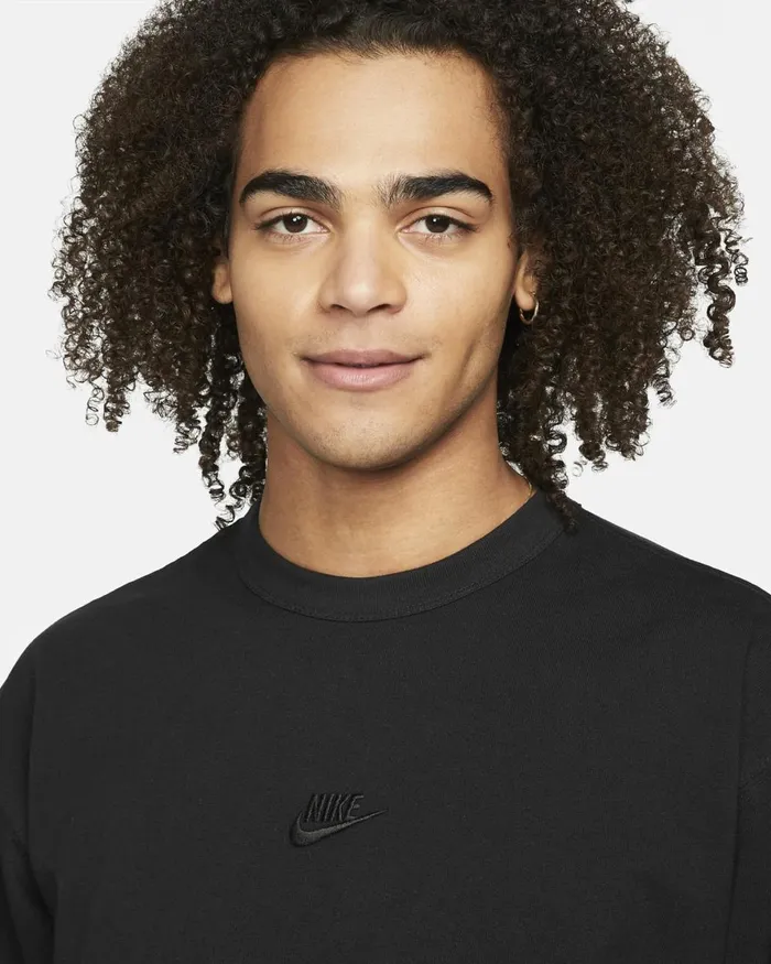 Men Nike Tops And TShirts Sportswear Premium Essentials Blackblack