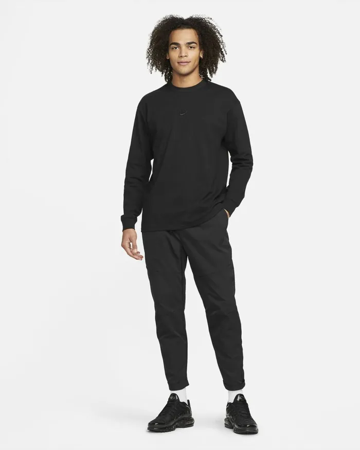 Men Nike Tops And TShirts Sportswear Premium Essentials Blackblack