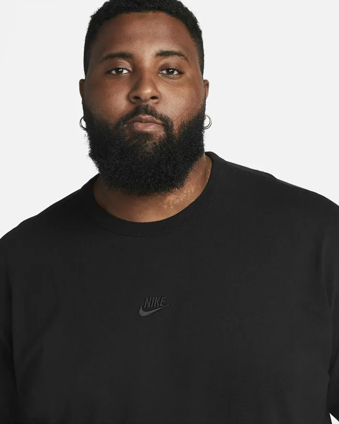 Men Nike Tops And TShirts Sportswear Premium Essentials Blackblack