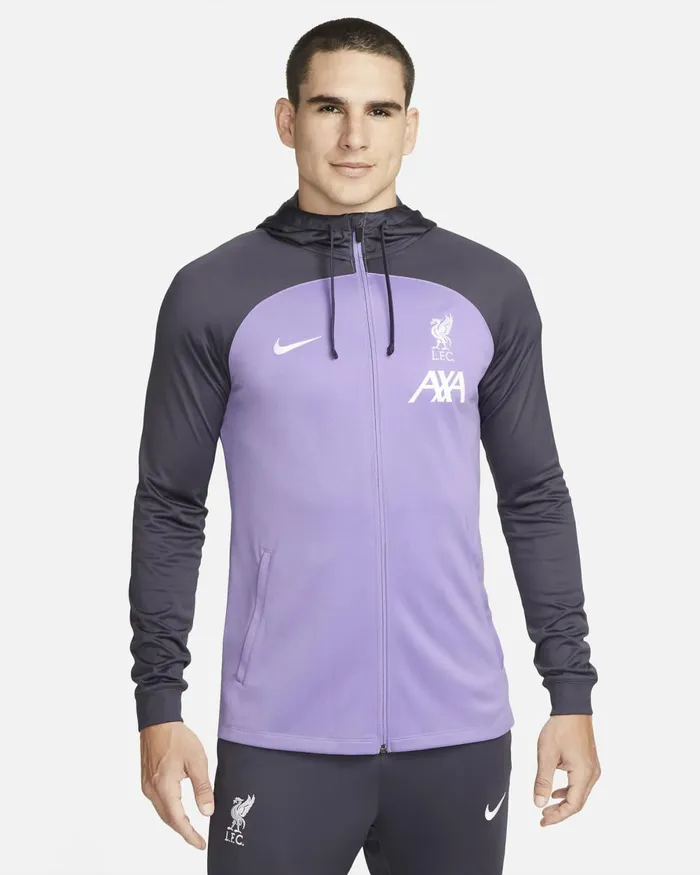 Men Nike Tracksuits Liverpool FC Strike Third Space Purplegridironwhite