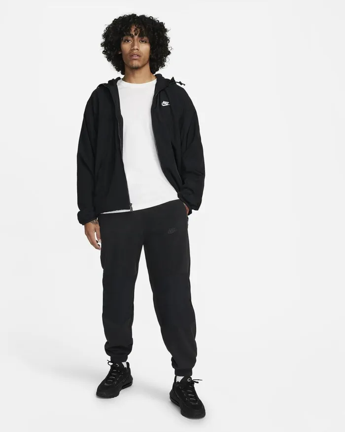 Men Nike Trousers And Tights Club Fleece Blackblack