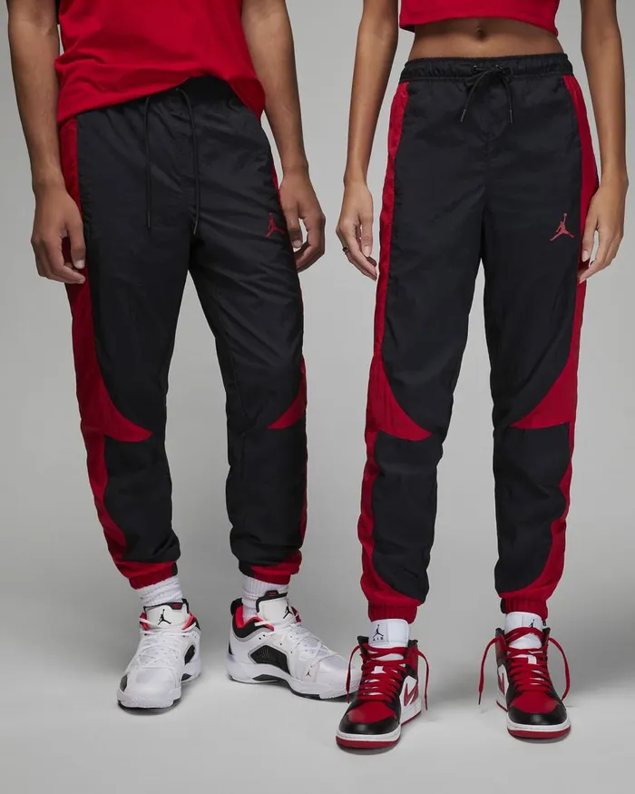 Men Nike Trousers And Tights Jordan Sport Jam Blackgym Redgym Red