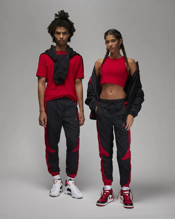 Men Nike Trousers And Tights Jordan Sport Jam Blackgym Redgym Red