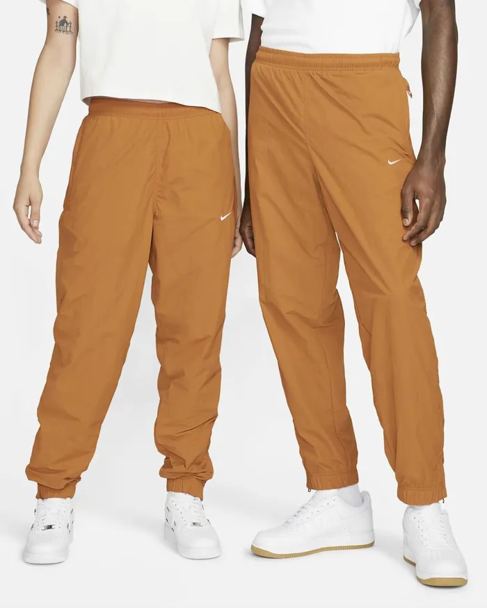 Men Nike Trousers And Tights Sportswear Solo Swoosh Desert Ochrewhite