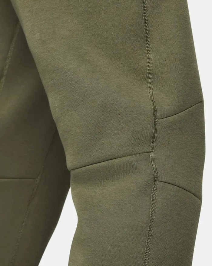 Men Nike Trousers And Tights Sportswear Tech Fleece Medium Oliveblack