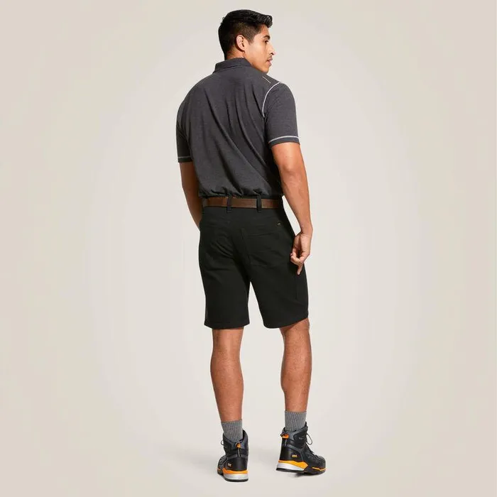 Men Pants and Shorts Ariat Rebar DuraStretch Made Tough 10quot Short Black Men Pants and Shorts Ariat Rebar DuraStretch Made Tough 10quot Short Black