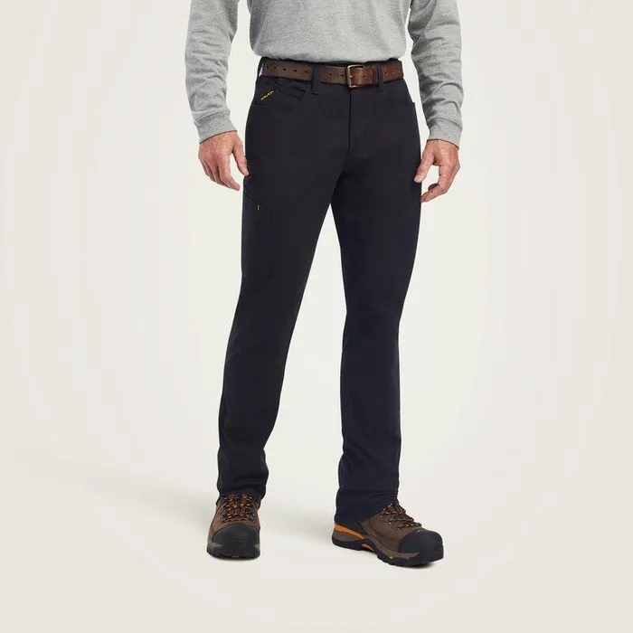 Men Pants and Shorts Ariat Rebar M4 Low Rise DuraStretch Made Tough Stackable Straight Leg Pant Black