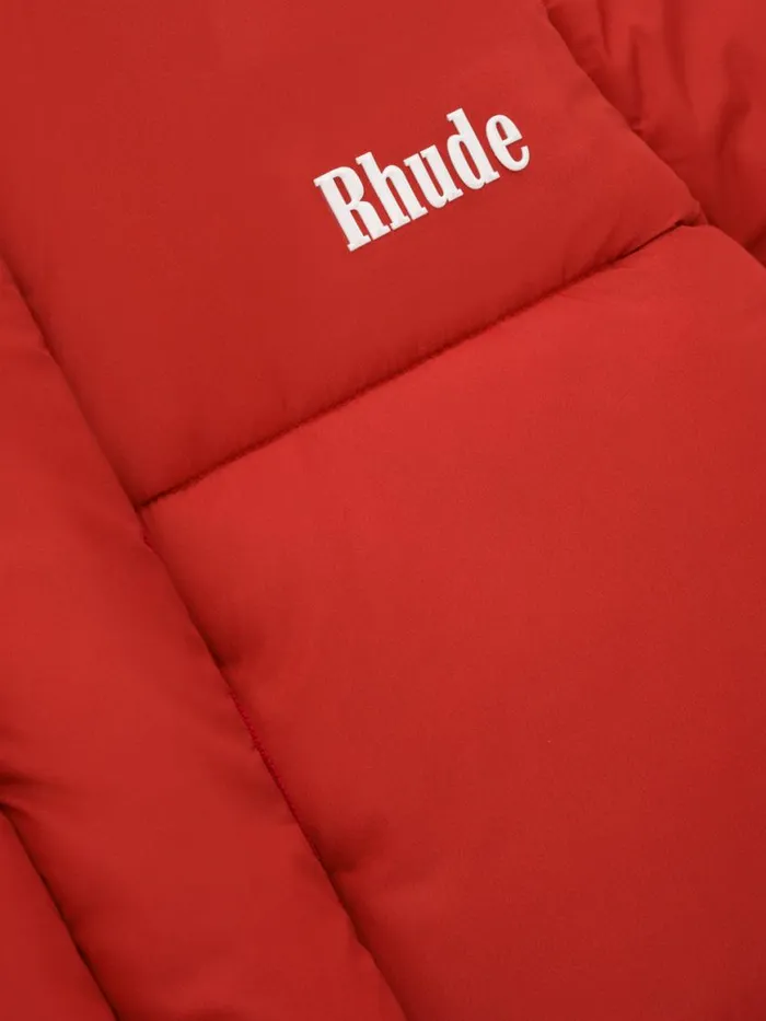 Men Rhude Outerwear MOONLIGHT PUFFER JACKET Redwhiteblack