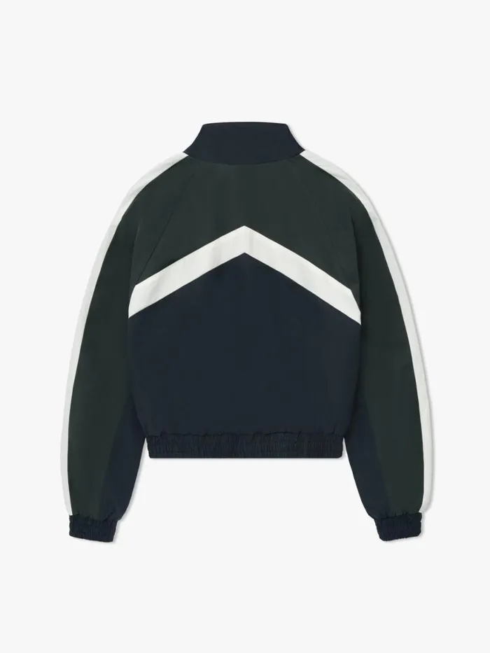 Men Rhude Outerwear MOTORSPORT TRACK QUARTER ZIP Navydark Greenwhite