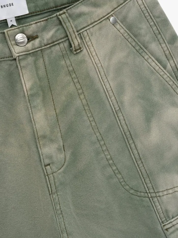Men Rhude Pants CANVAS CARGO PANT Sage Green