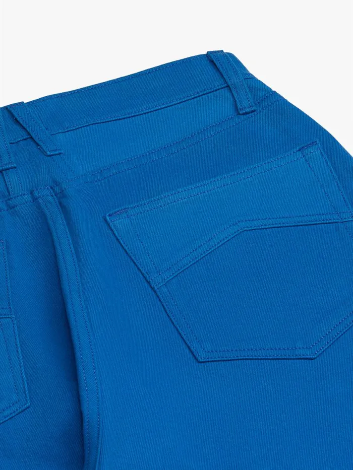 Men Rhude Pants WIDE LEG DENIM PANT Cobalt Blue