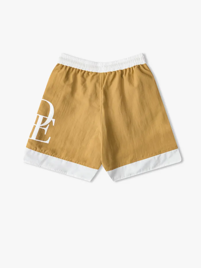 Men Rhude Shorts SIDE LOGO SHORTS Tan