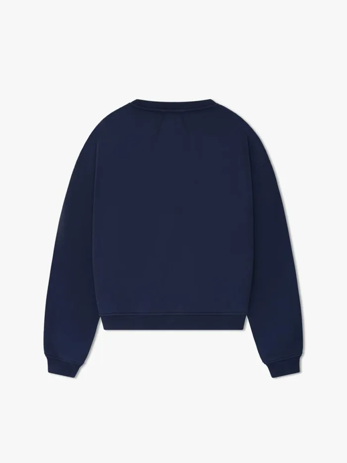 Men Rhude Sweatshirts CHAMONIX CREWNECK NAVY Navy