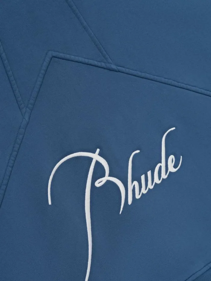 Men Rhude Sweatshirts QUARTER ZIP Vtg Midnight Blue