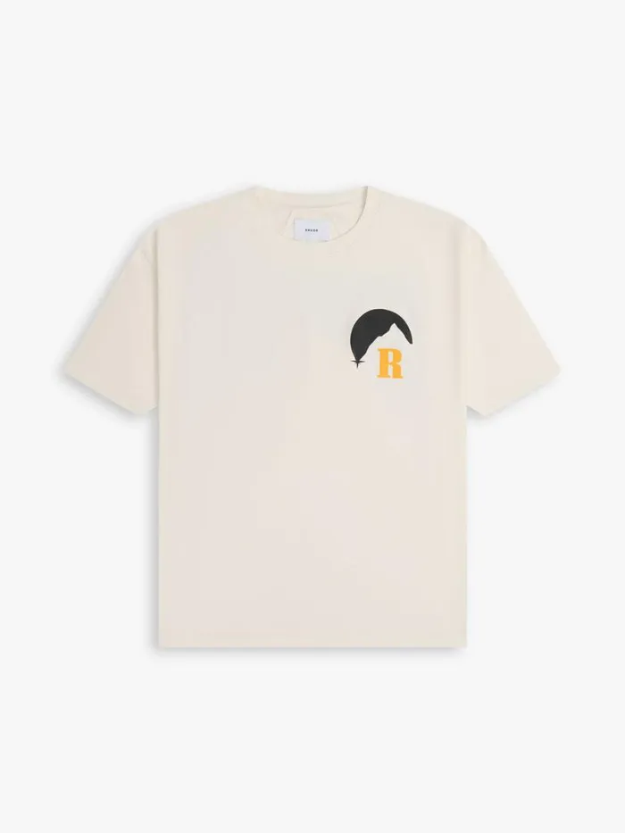 Men Rhude Tees MOONLIGHT TEE Off White
