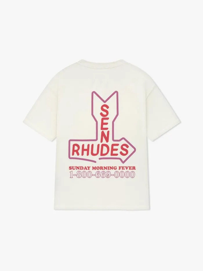 Men Rhude Tees SEND S TEE Vtg White