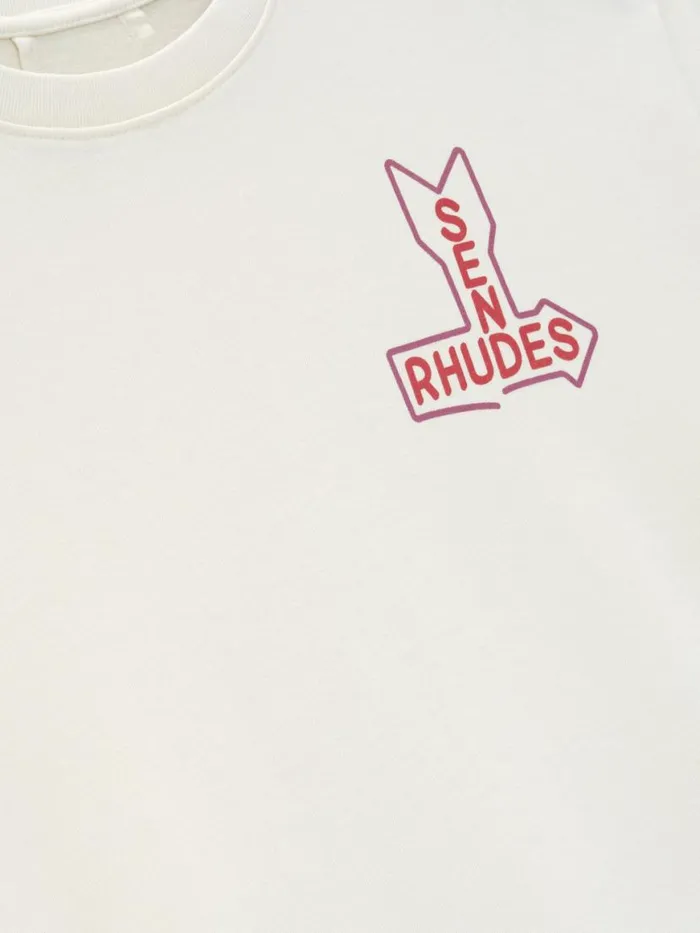 Men Rhude Tees SEND S TEE Vtg White