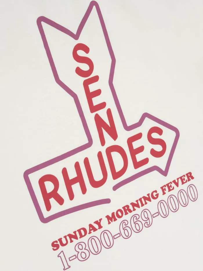 Men Rhude Tees SEND S TEE Vtg White