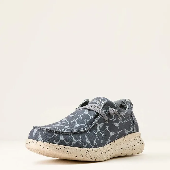 Men Shoes and Sneakers Ariat Hilo Shoe Grey Deerskull