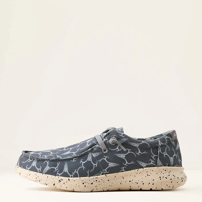 Men Shoes and Sneakers Ariat Hilo Shoe Grey Deerskull Men Shoes and Sneakers Ariat Hilo Shoe Grey Deerskull