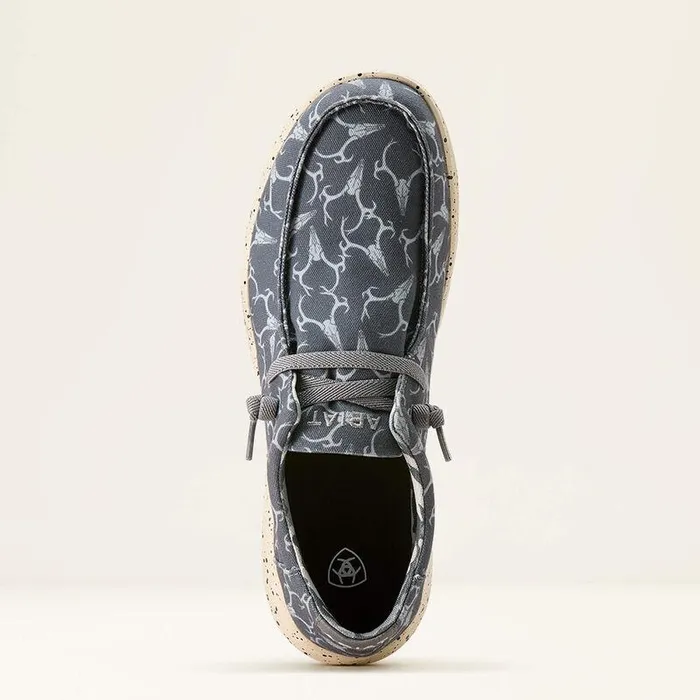 Men Shoes and Sneakers Ariat Hilo Shoe Grey Deerskull Men Shoes and Sneakers Ariat Hilo Shoe Grey Deerskull