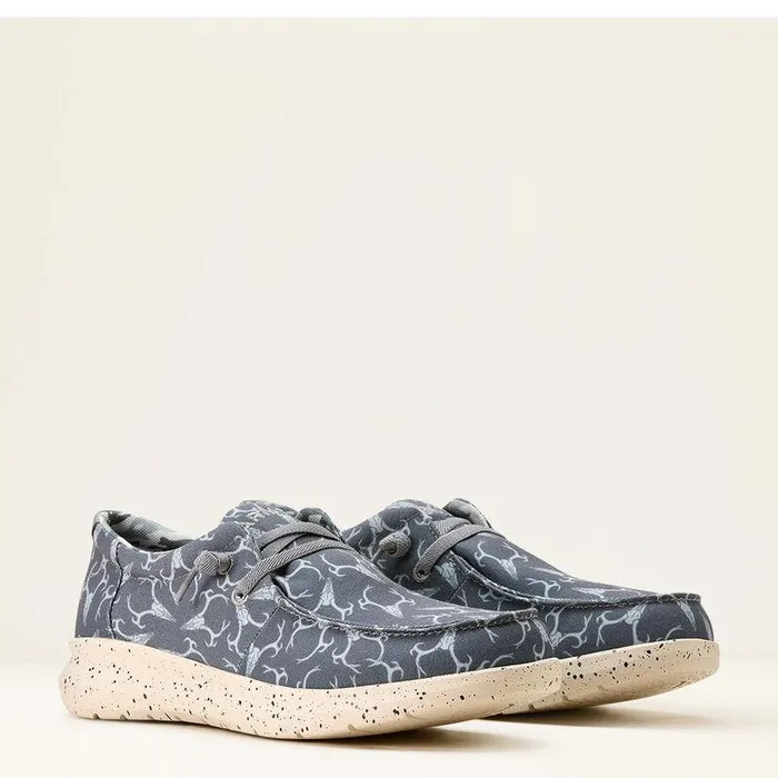 Men Shoes and Sneakers Ariat Hilo Shoe Grey Deerskull Men Shoes and Sneakers Ariat Hilo Shoe Grey Deerskull