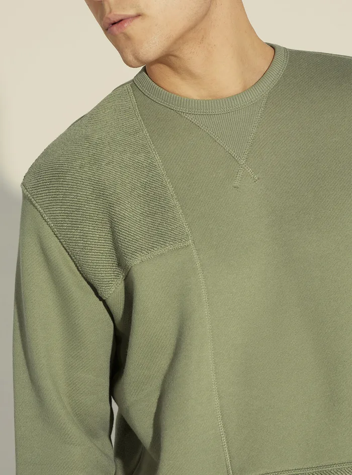 Men Sweaters and Knits GUESS Mossy Green Kuno Fleece Jumper Men Sweaters and Knits GUESS Mossy Green Kuno Fleece Jumper