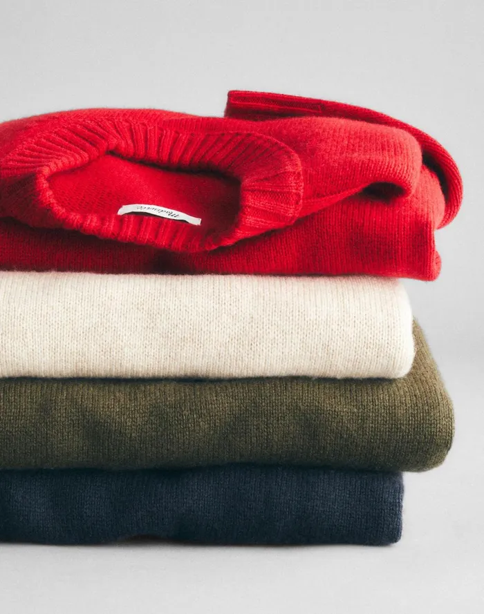 Men Sweaters Madewell Crewneck Sweater In SoftWool Heather Cream