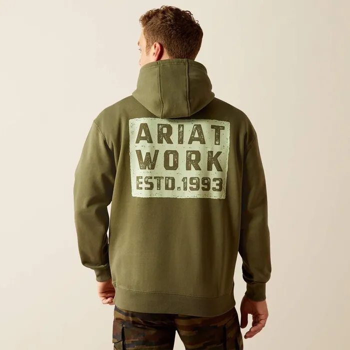 Men Sweatshirts and Hoodies Ariat Rebar Workman Brickyard Hoodie Four Leaf Clover Men Sweatshirts and Hoodies Ariat Rebar Workman Brickyard Hoodie Four Leaf Clover
