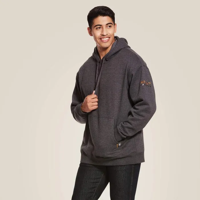 Men Sweatshirts and Hoodies Ariat Rebar Workman Hoodie Charcoal