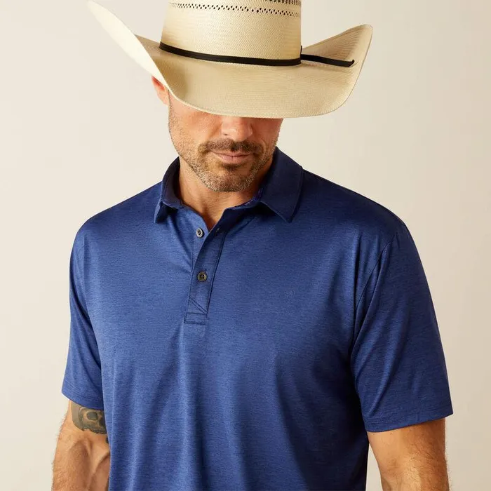 Men TShirts and Polos Ariat Charger 20 Fitted Polo Blue Depths Men TShirts and Polos Ariat Charger 20 Fitted Polo Blue Depths