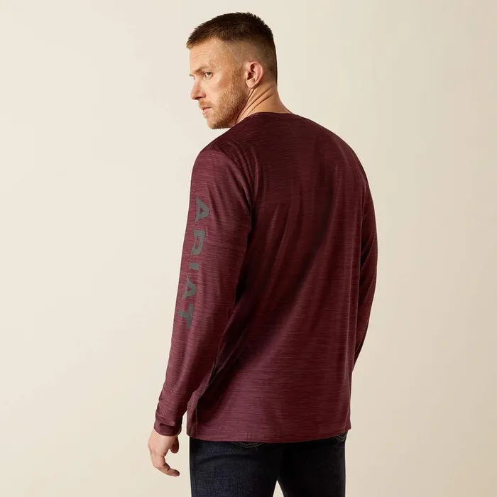 Men TShirts and Polos Ariat Charger Logo TShirt Malbec Heather Men TShirts and Polos Ariat Charger Logo TShirt Malbec Heather