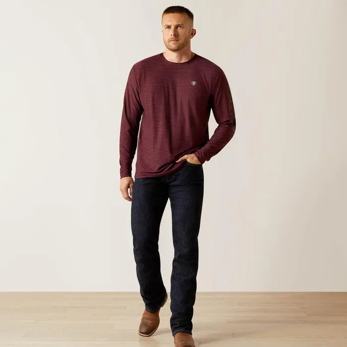 Men TShirts and Polos Ariat Charger Logo TShirt Malbec Heather Men TShirts and Polos Ariat Charger Logo TShirt Malbec Heather