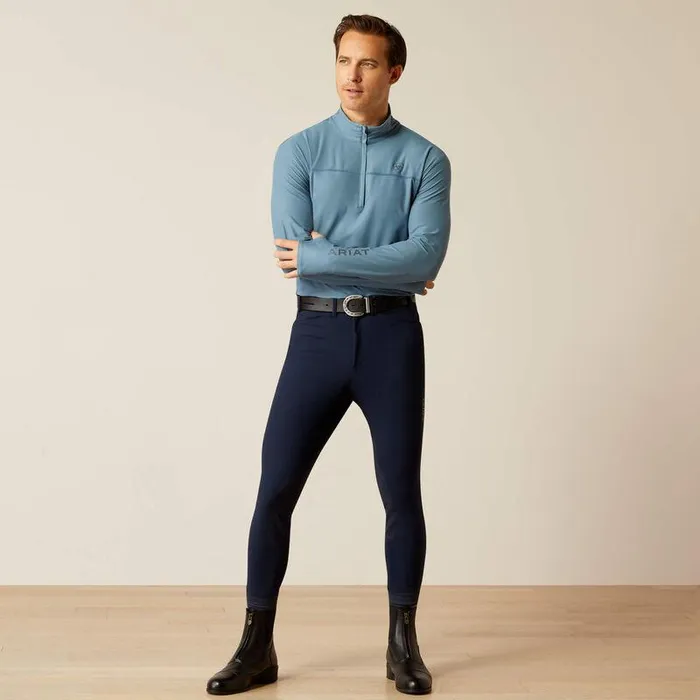 Men TShirts and Polos Ariat Lowell 30 14 Zip Baselayer Bluestone Men TShirts and Polos Ariat Lowell 30 14 Zip Baselayer Bluestone