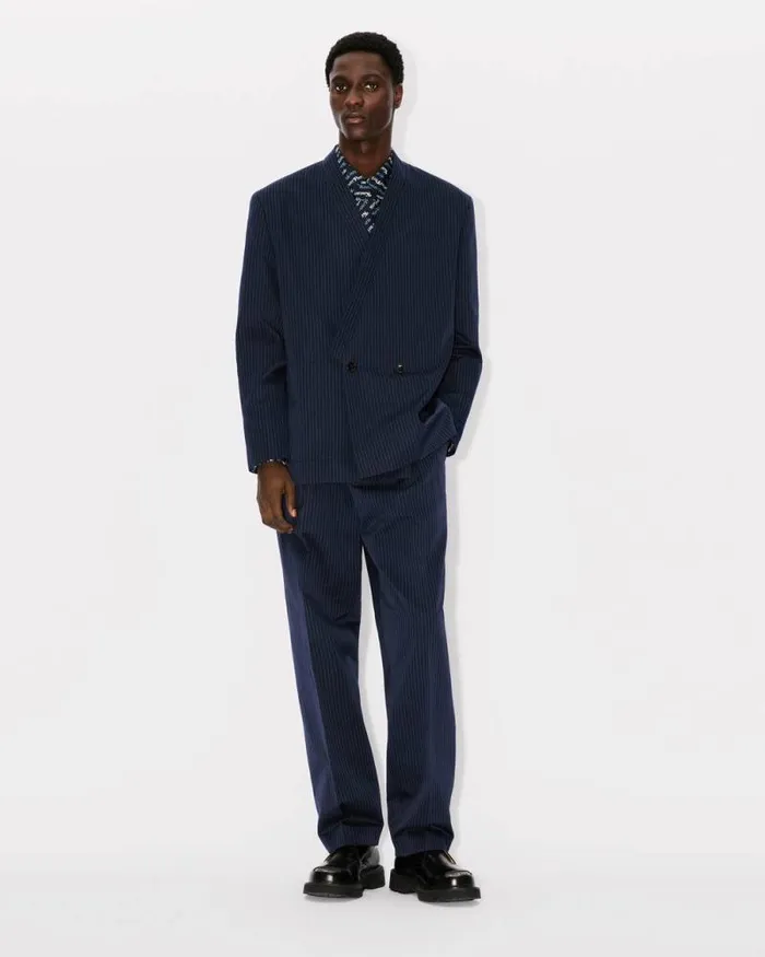 Men Tailored Kimono Jacket Midnight Blue Kenzo Jackets And Coats