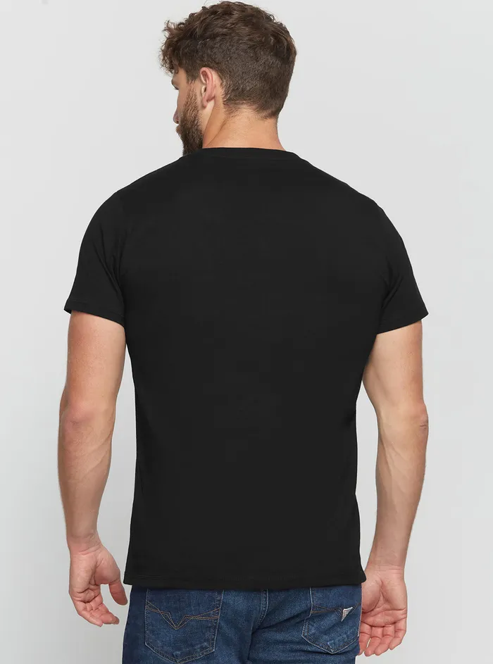 Men Tees and Tanks GUESS Eco Black Gad Logo Tshirt Men Tees and Tanks GUESS Eco Black Gad Logo Tshirt