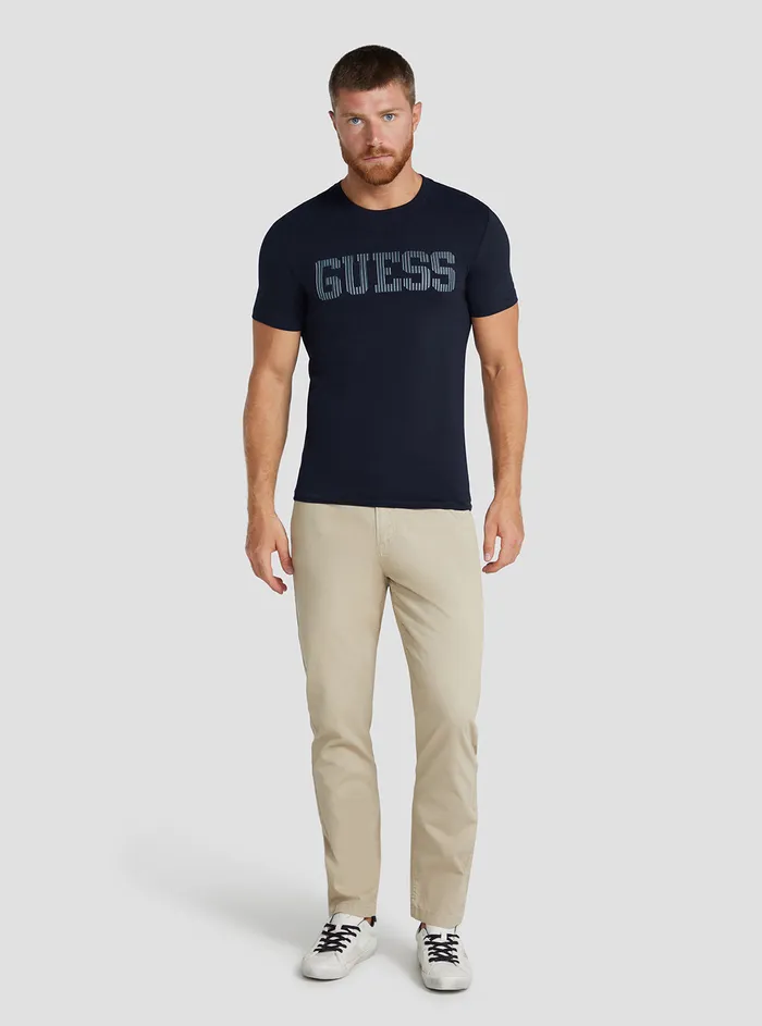 Men Tees and Tanks GUESS Eco Blue Ermak Logo Tshirt Men Tees and Tanks GUESS Eco Blue Ermak Logo Tshirt