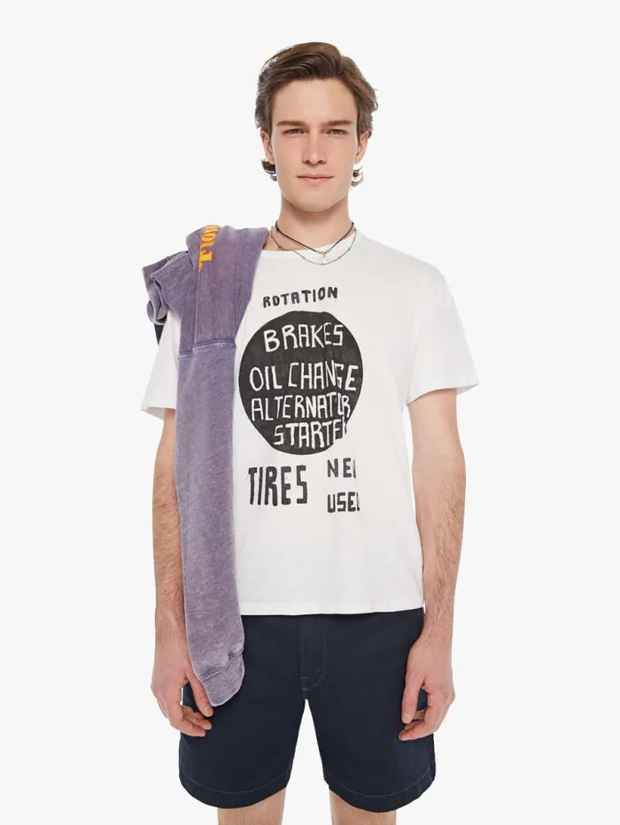 Men Tees Mother Denim The Lowdown White
